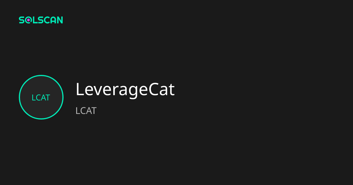 LeverageCat (LCAT) Token Tracker| Address ...