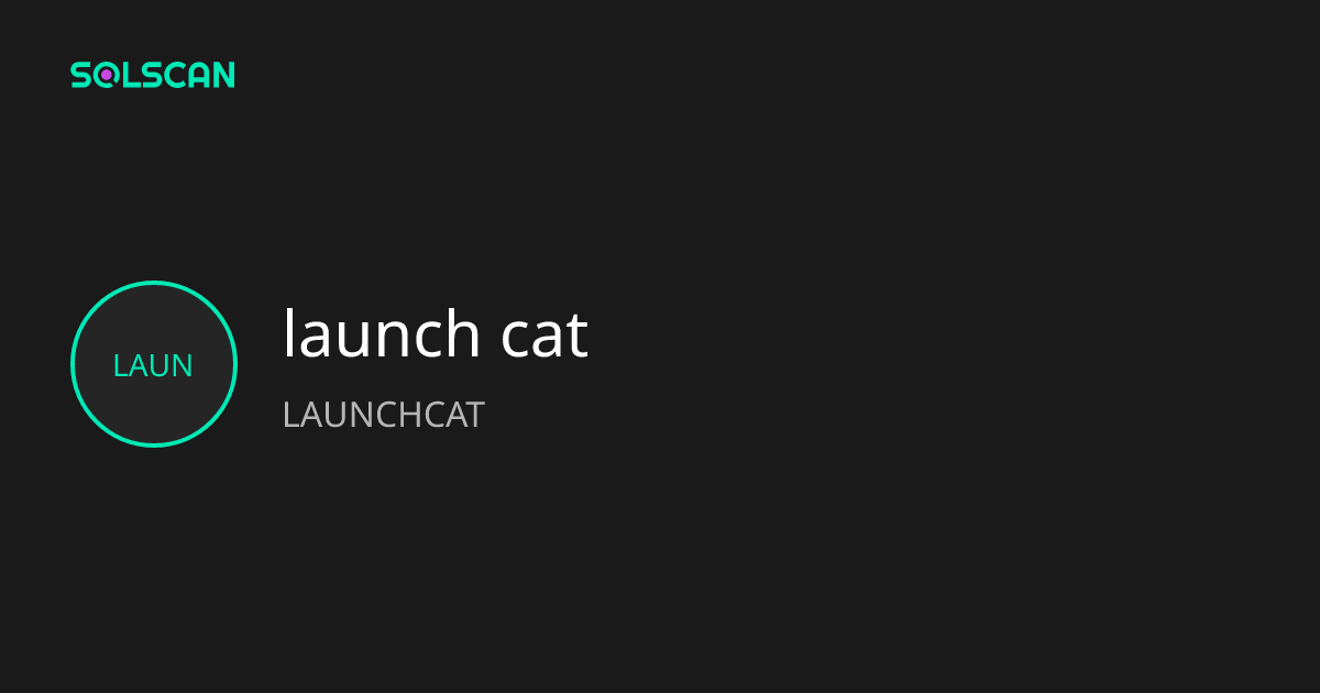 launch cat (LAUNCHCAT) Token Tracker| Address ...