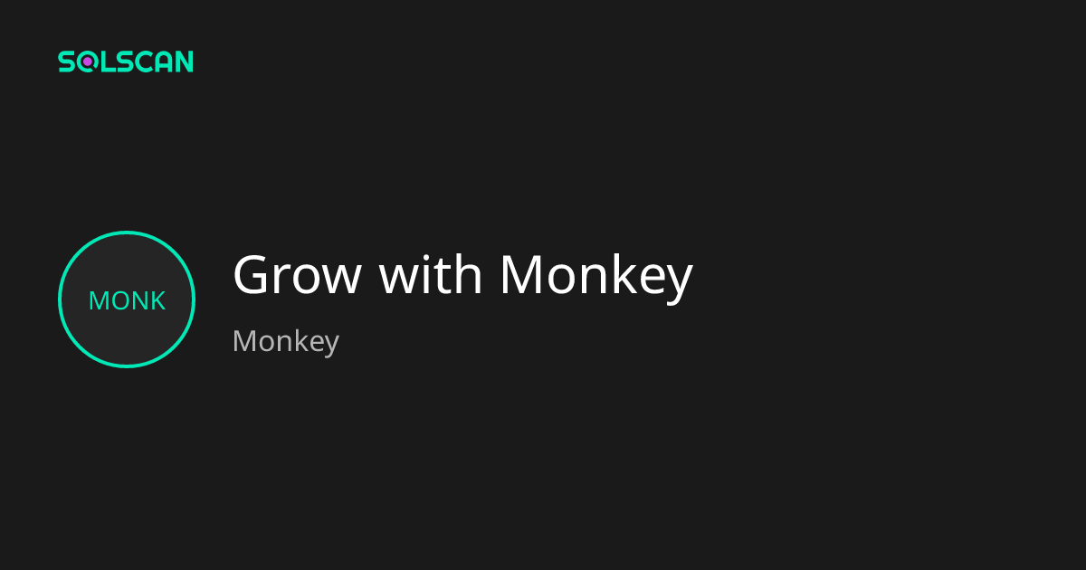 Grow with Monkey (Monkey) Token Tracker| Address ...