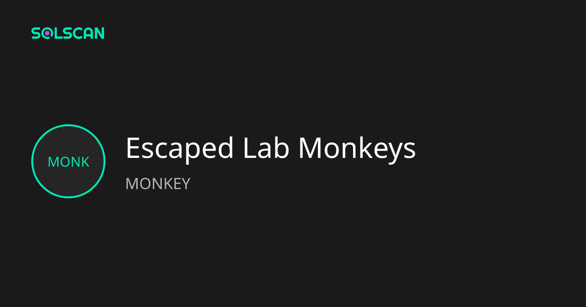 Escaped Lab Monkeys (MONKEY) Token Tracker| Address ...