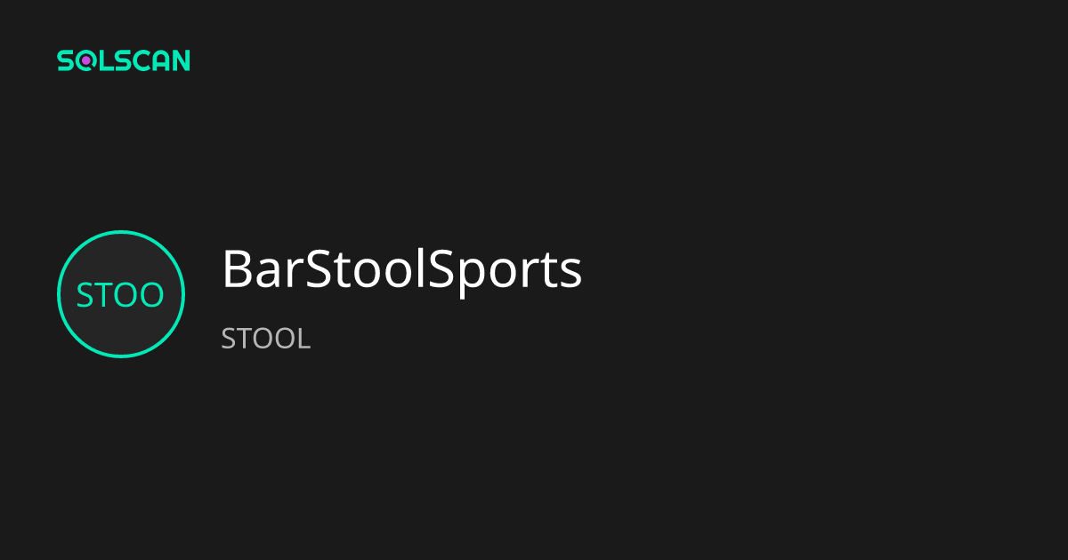BarStoolSports (STOOL) Token Tracker| Address ...
