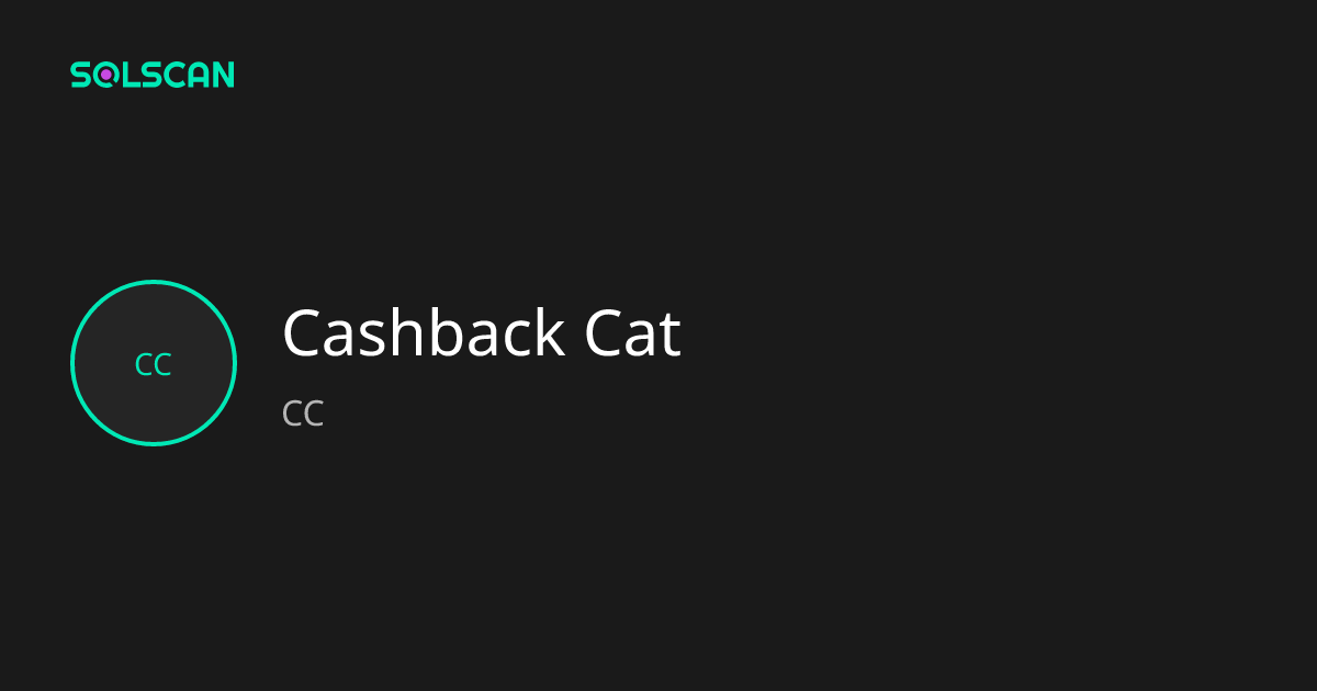 Cashback Cat (CC) Token Tracker| Address ...