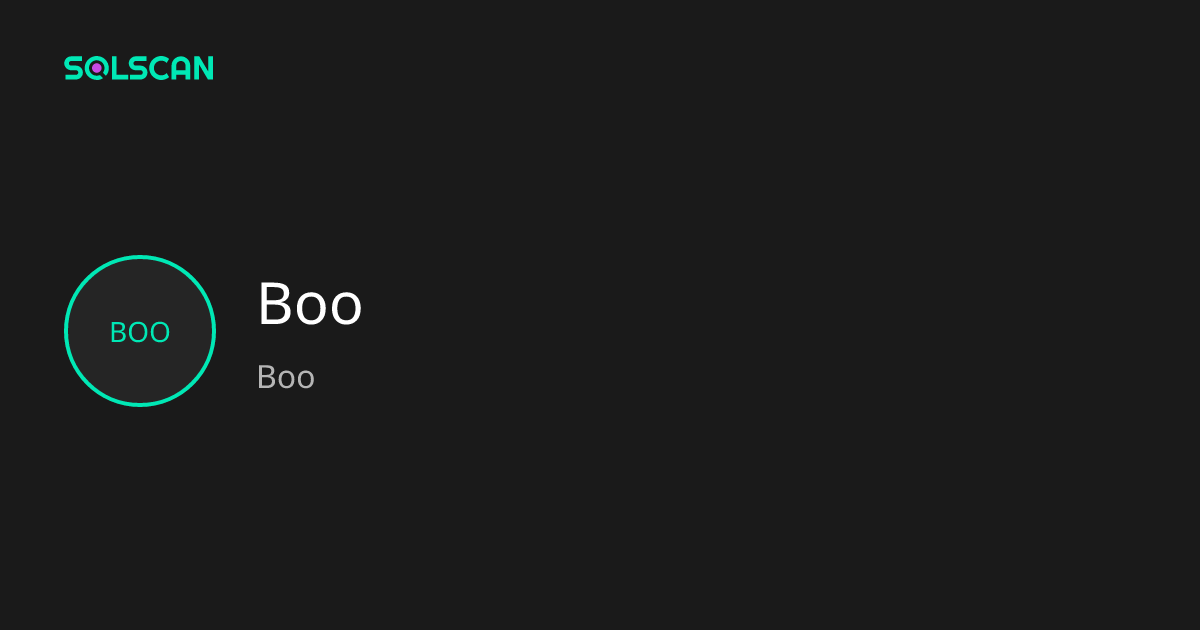 Boo (Boo) Token Tracker| Address ...