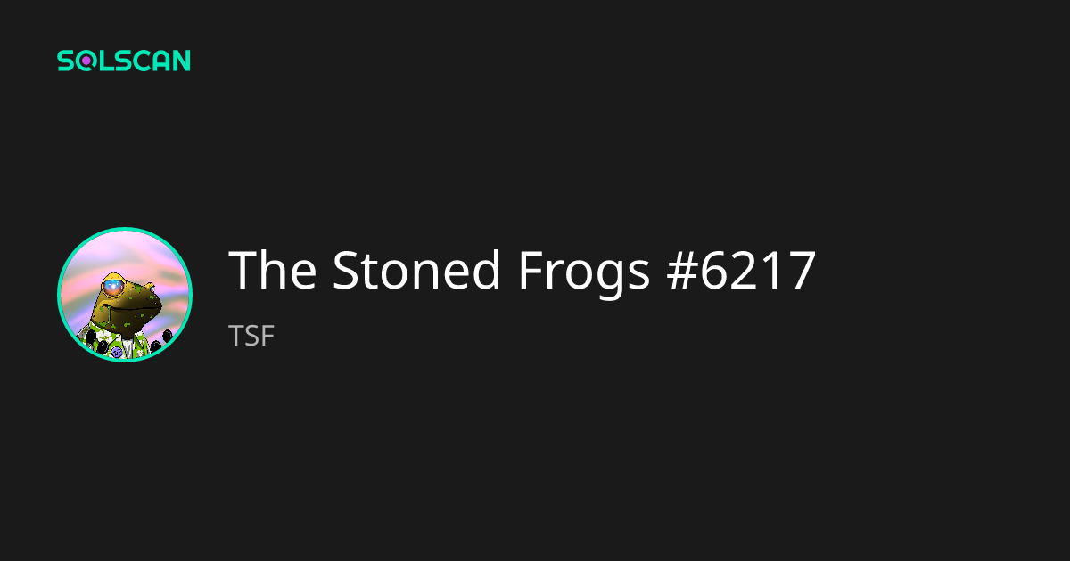 The Stoned Frogs #6217 (TSF) Token Tracker| Address ...