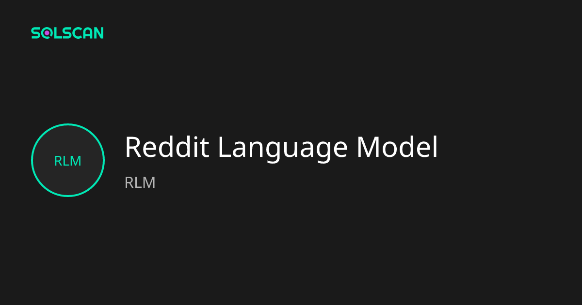 Reddit Language Model (RLM) Token Tracker| Address ...
