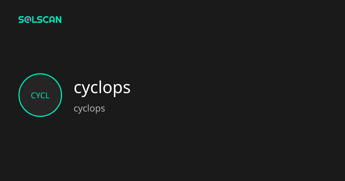 cyclops (cyclops) Token Tracker| Address ...