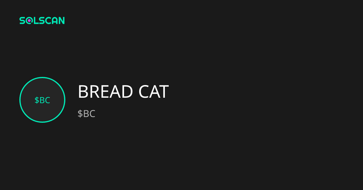 BREAD CAT ($BC) Token Tracker| Address ...
